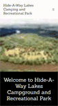 Mobile Screenshot of hideawaylakes.com